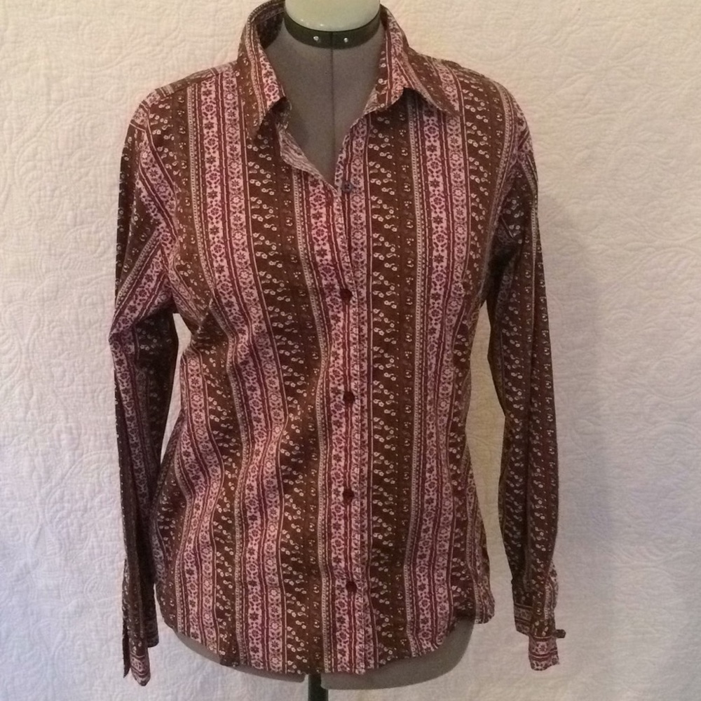 Eddie Bauer Women's Button Down XXL Floral